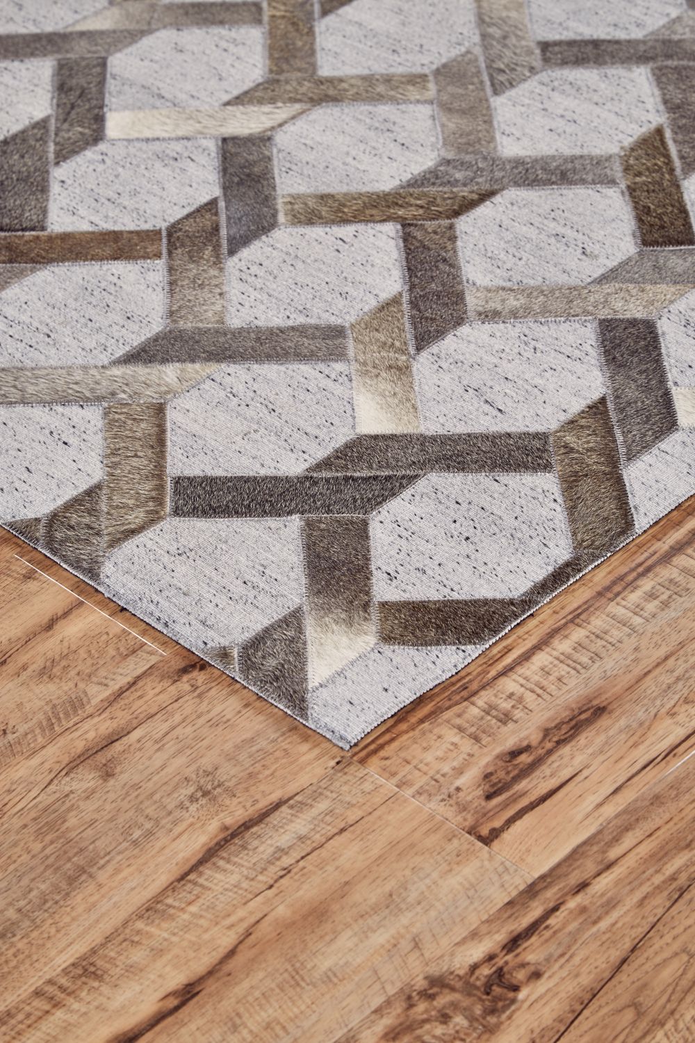 Canady Gray and Taupe Rug by BD Fine