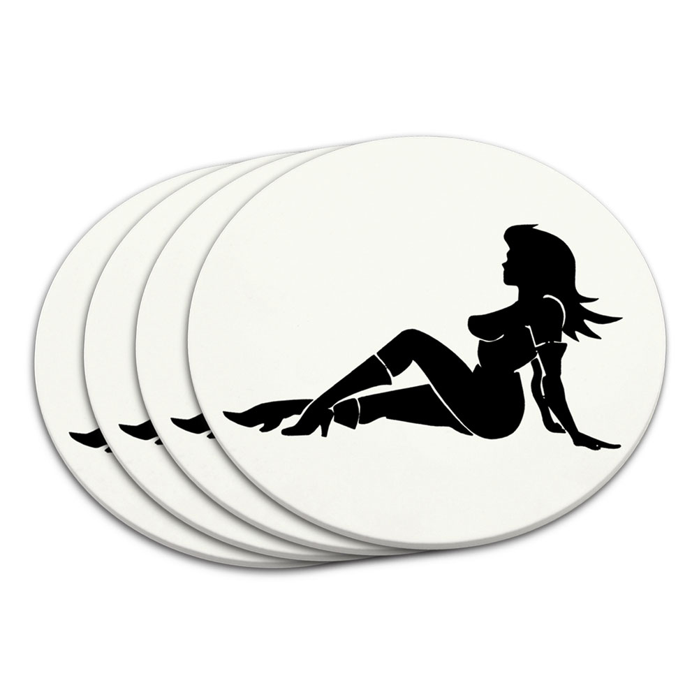 Sexy Mudflap Girl Coaster Set