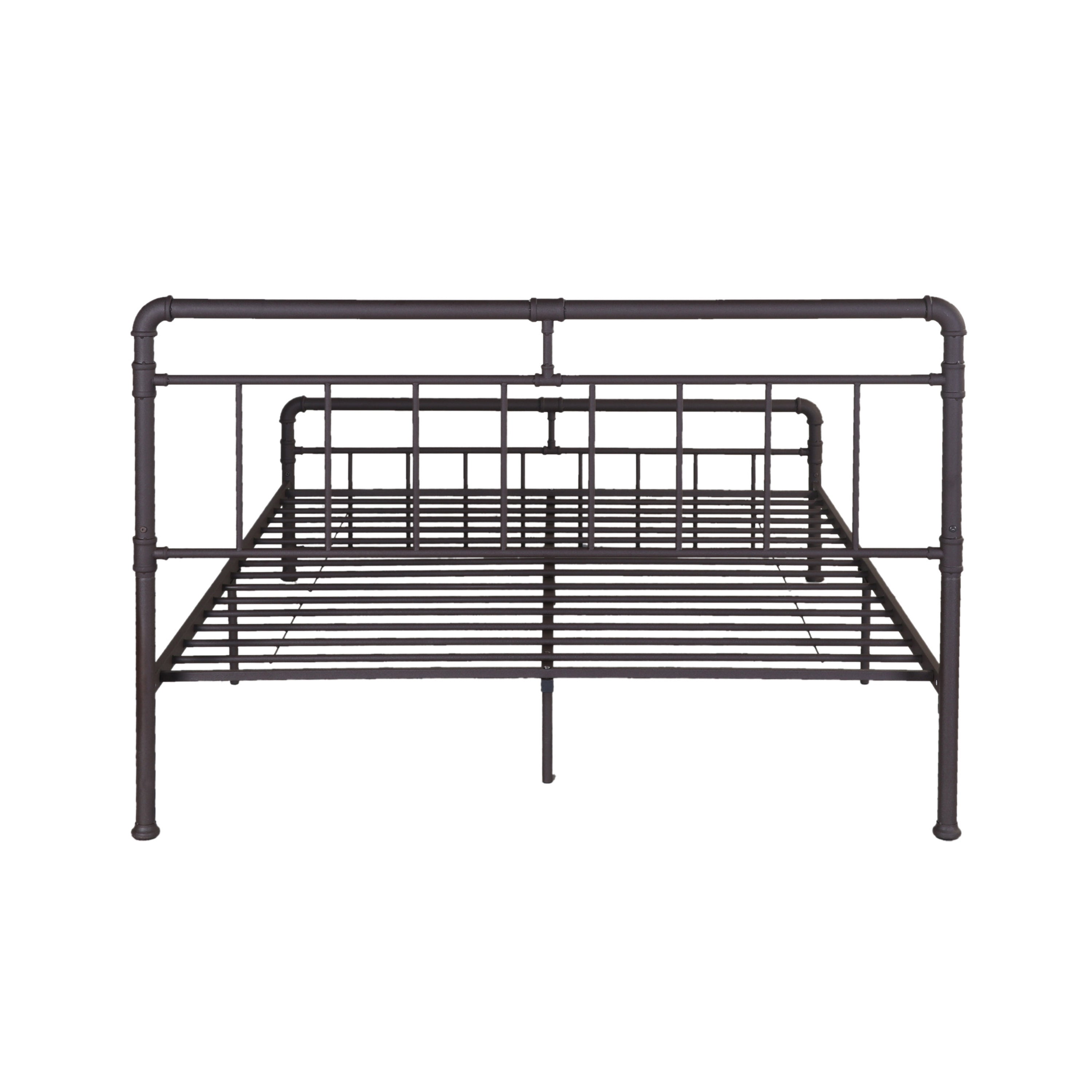 Sally Queen-Size Iron Bed Frame, Minimal, Industrial