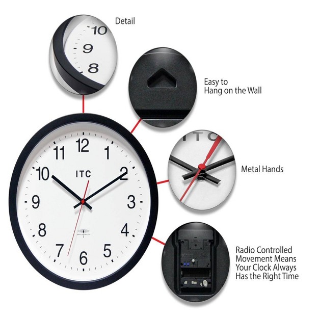 Time Keeper Wall Clock Black Infinity Instruments