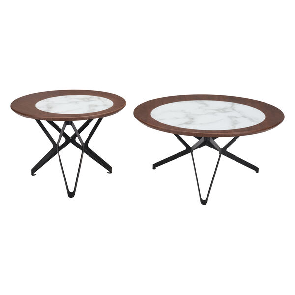 Anderson Multicolor and Black Coffee Table， Set of Two