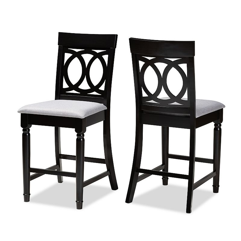 Baxton Studio Verina Counter Stool 2-piece Set