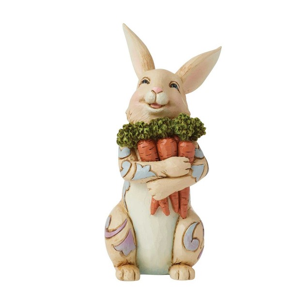 Jim Shore Simply Ear risistable One Figurine 5 5 Inches Rabbit Bunny Carrots 6014392 Polyresin Multicolored