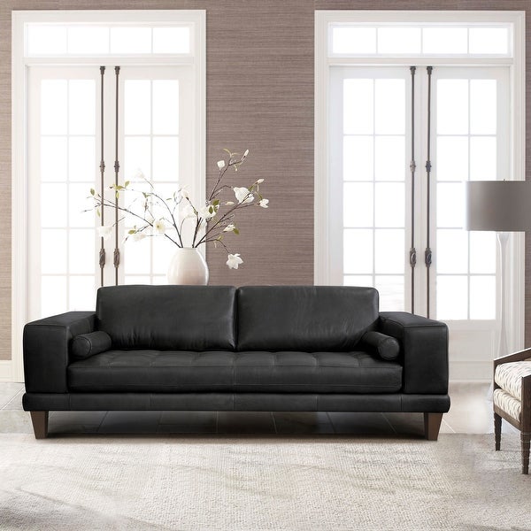 Wynne Modern Genuine Leather Sofa