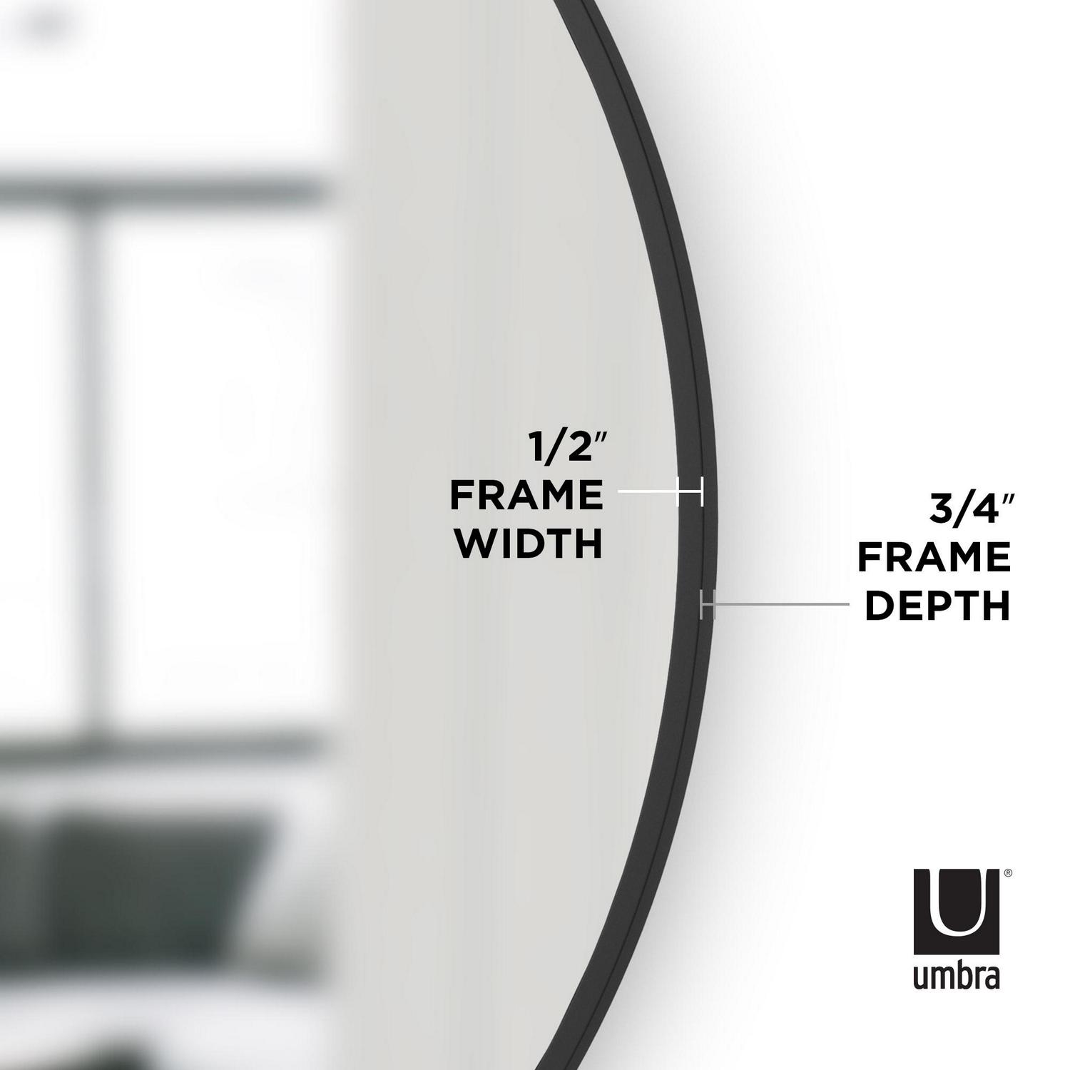 Umbra Hub Decorative Round Wall Mirror