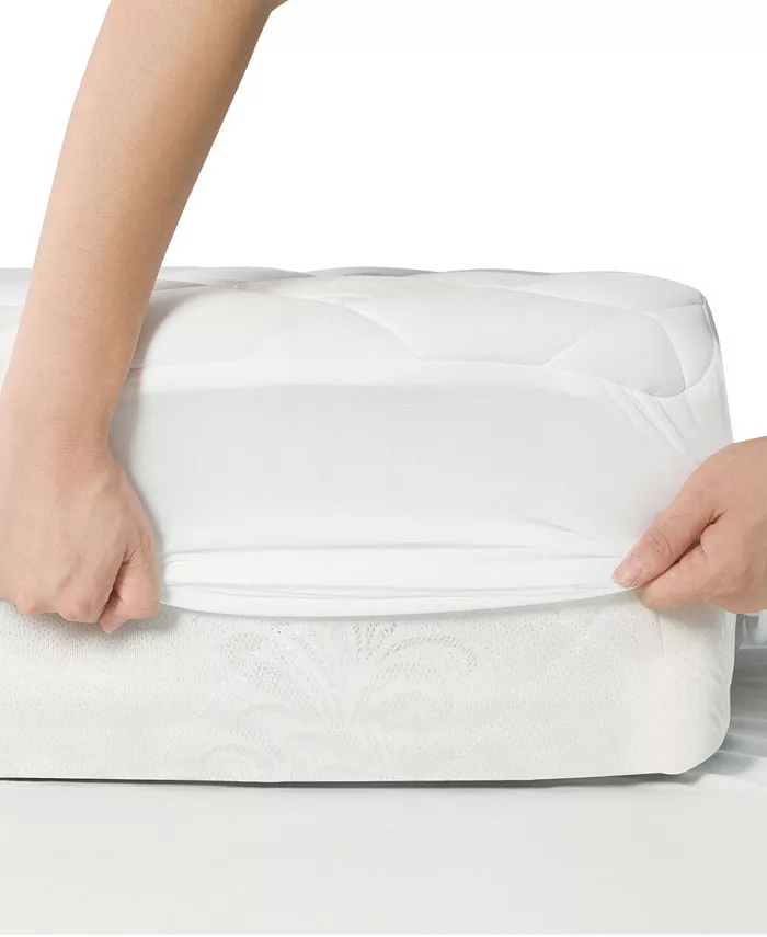 All-In-One Performance Stretch Moisture Wicking Fitted Mattress Pad， Twin