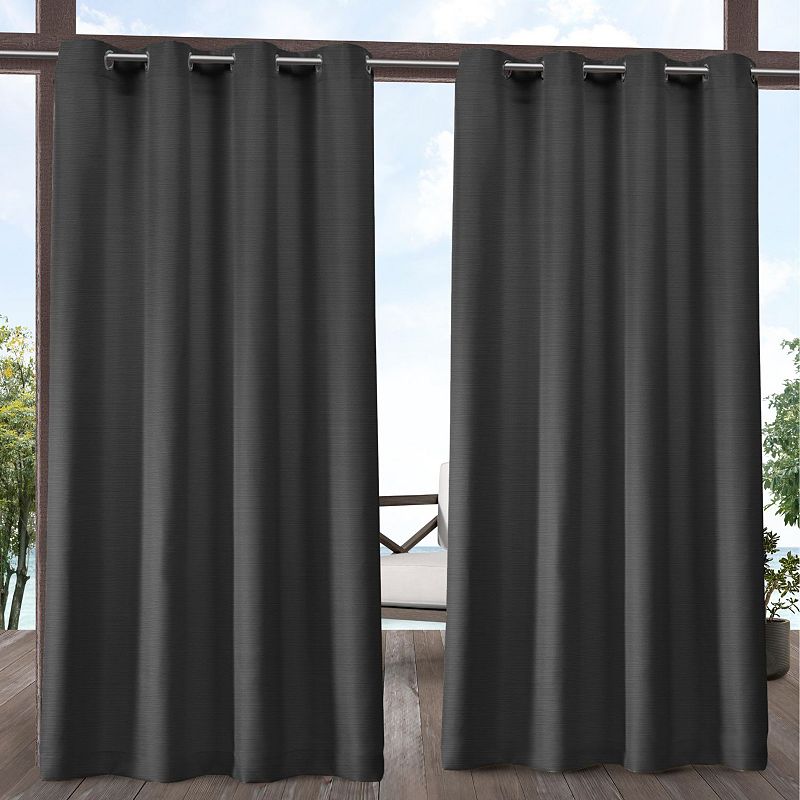 Exclusive Home 2-pack Delano Indoor/Outdoor Window Curtain