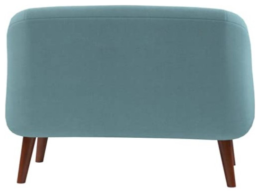 Modern Loveseat  Splayed Legs  Unique Shaped Back With Cushioned Seat   Midcentury   Loveseats   by Decor Love  Houzz