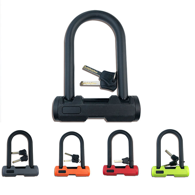 Cycling Accessories Popular Custom Security Anti Theft 2 keys Motorcycle U Bike Lock bicycle lock