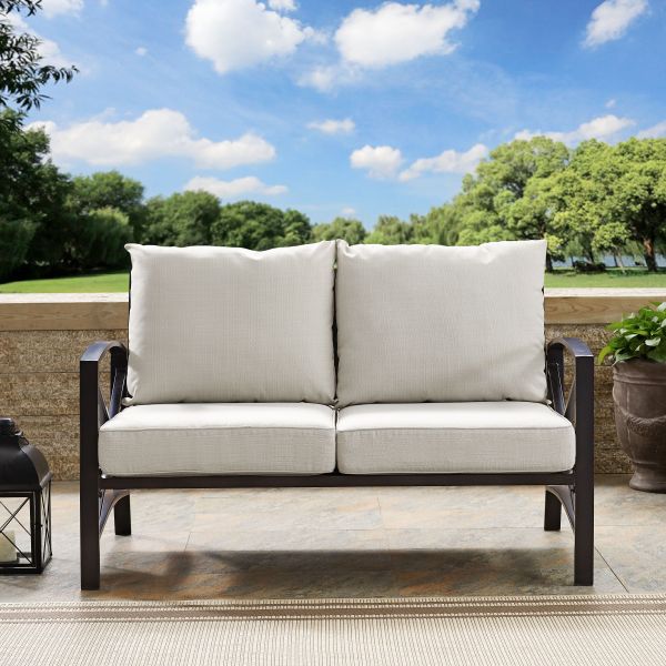 Kaplan Outdoor Metal Loveseat