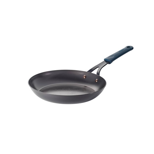 Tramontina Carbon Steel Fry Pan With Silicone Grip Black