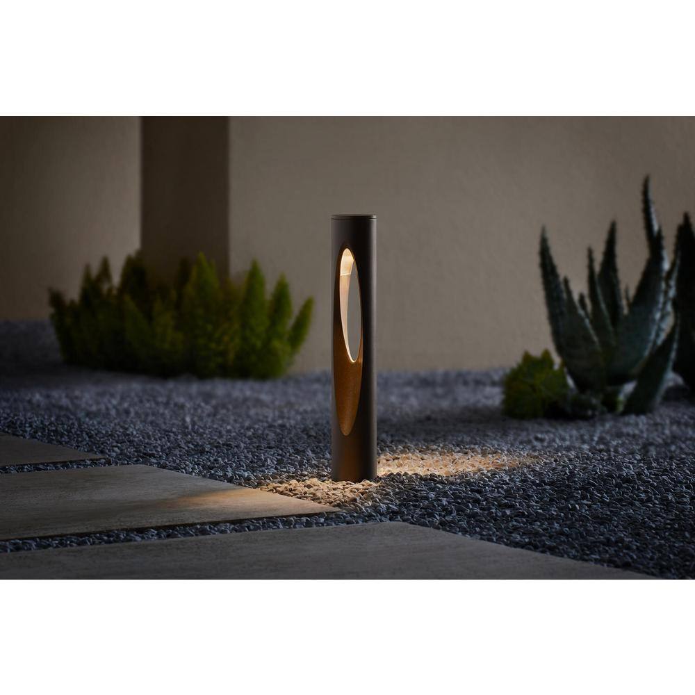 Hampton Bay Trinity Hill Low Voltage Bronze Hardwired Integrated LED Weather Resistant Path Light KZA1501LX-01BR