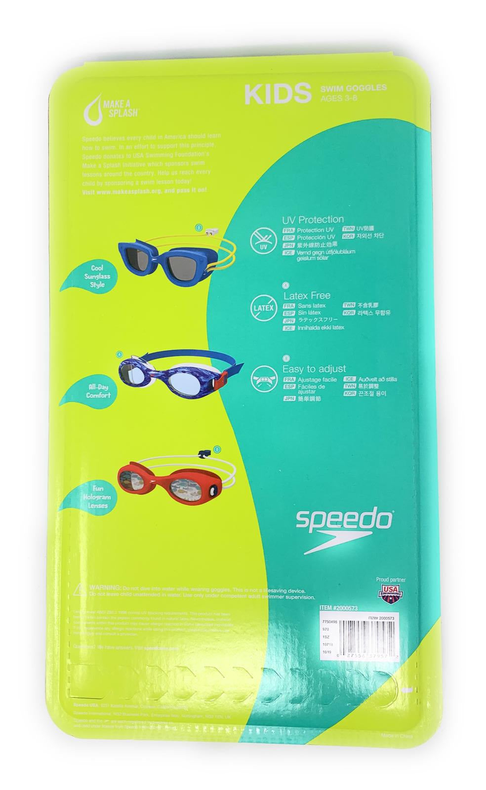 Speedo Kids Swim Goggles 3 pack