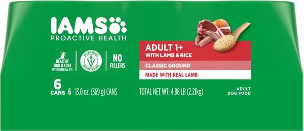 Iams ProActive Health Classic Ground with Lamb and Whole Grain Rice Adult Wet Dog Food