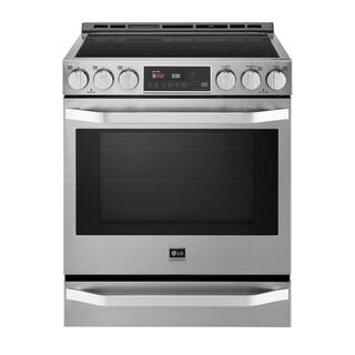 LG STUDIO 6.3 cu. ft. Smart Induction Slide-In Range with EasyClean in PrintProof Stainless Steel LSIS3018SS