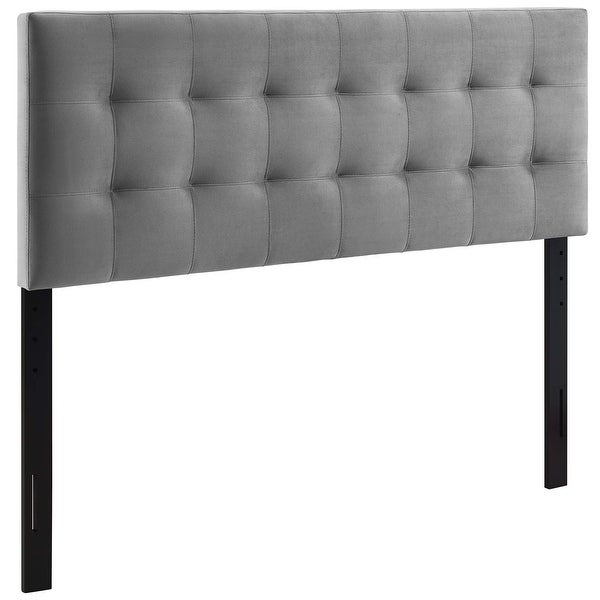 Carson Carrington Labbgard King Biscuit Tufted Velvet Headboard - - 28518033