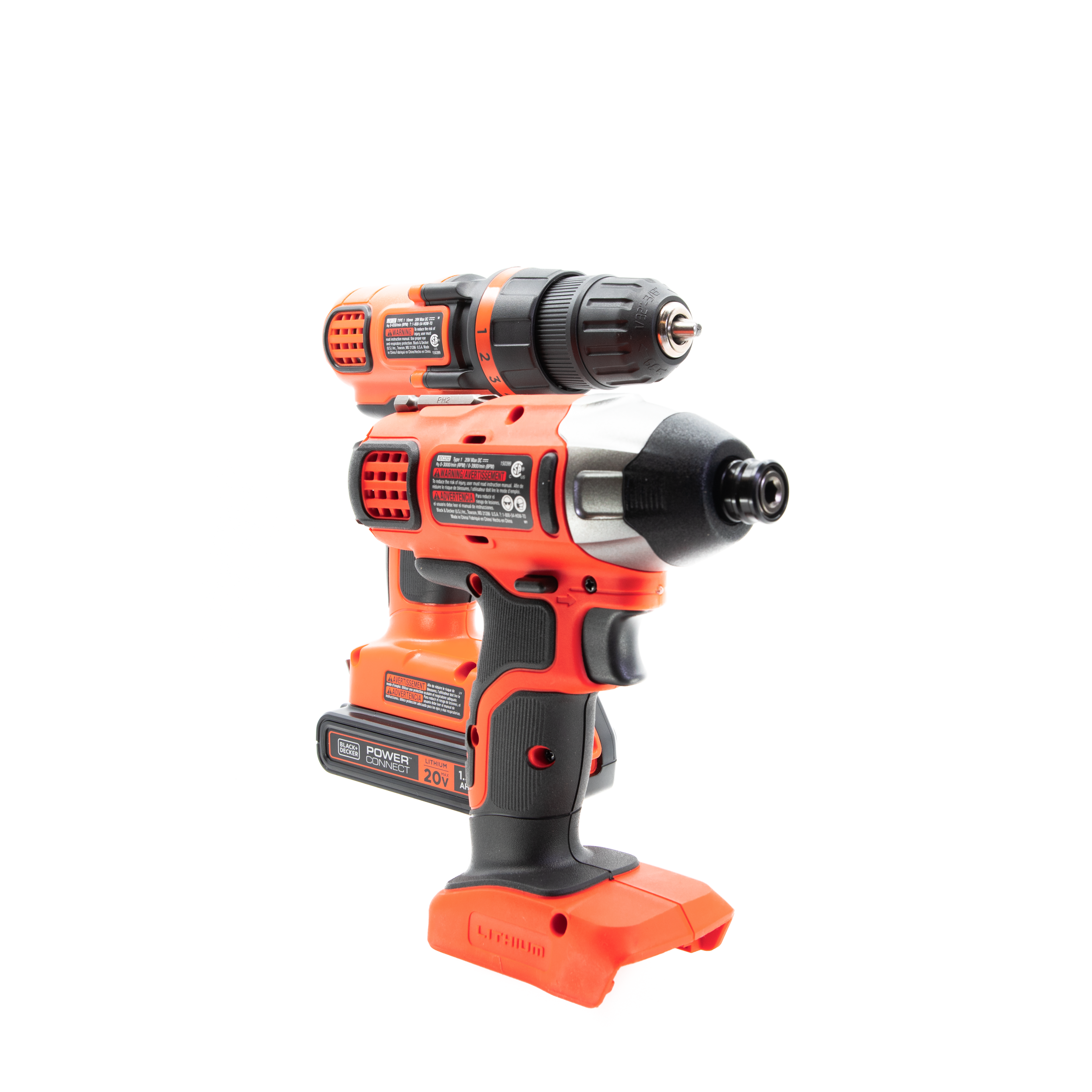 20V MAX* Cordless Drill and Impact Driver, Power Tool Combo Kit with Battery and Charger