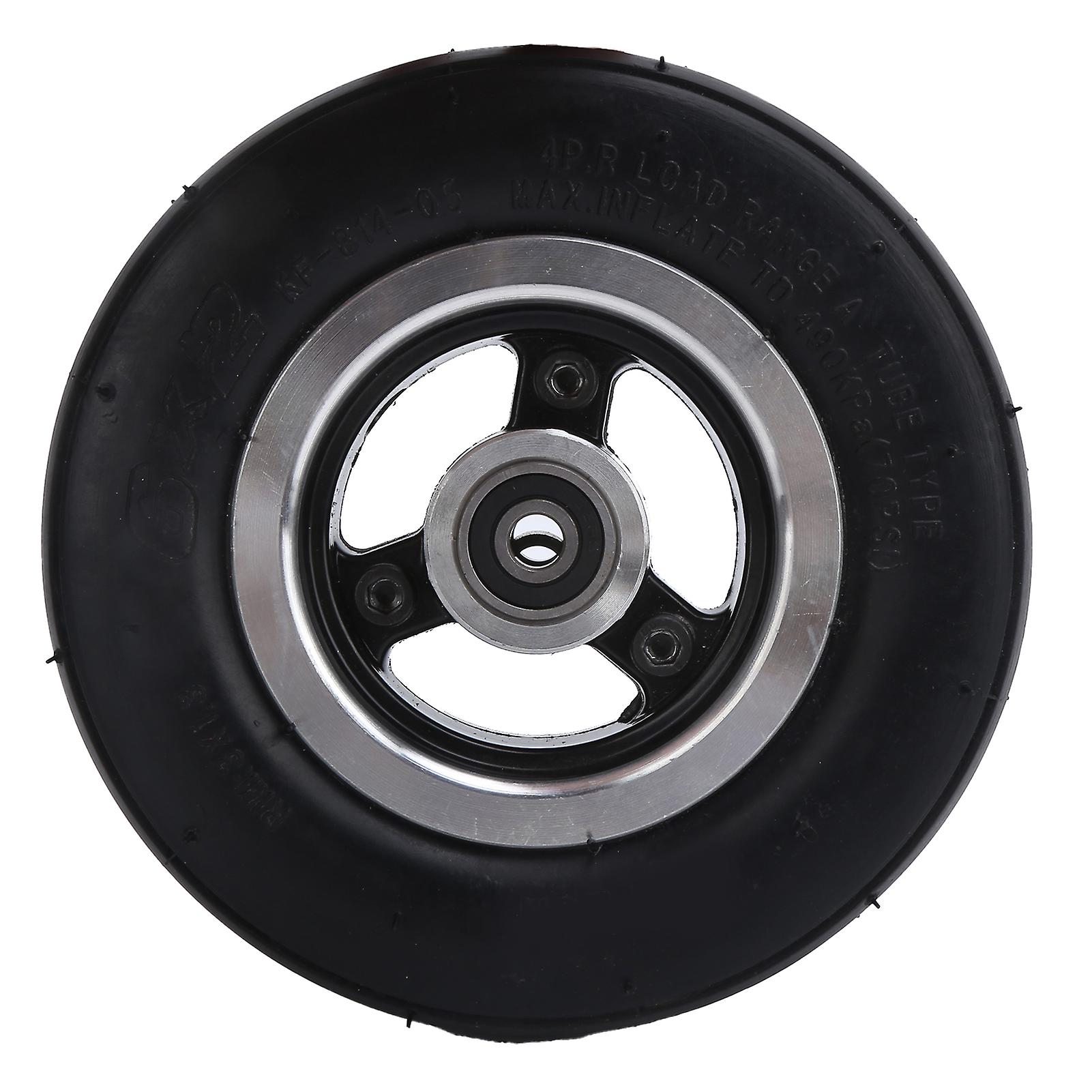 6 Inch Solid Tire 6 X 2 Wheel Rim And Tires Set With Alloy Rims For Electric Scooter Accessories