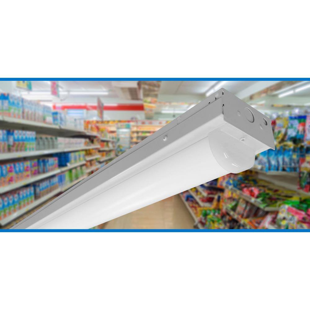 NICOR LS1- 4 ft. High Output 425-Watt White Integrated LED Linear Strip Light in 3000K LS1-10H-UNV-30