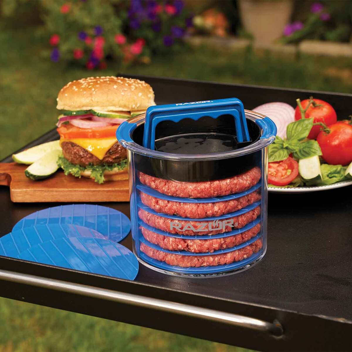 Razor Burger Press Caddy