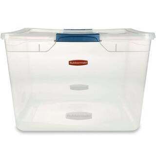 Rubbermaid Cleverstore 71 qt. Latching Plastic Storage Container and Lid (8-Pack) 2 x RMCC710010-4pack