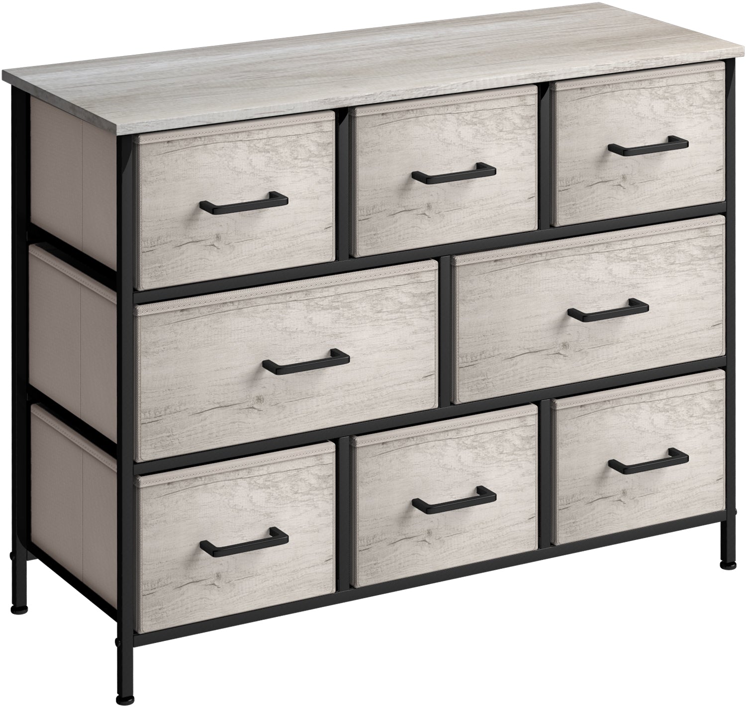 Sorbus Dresser with Fabric Drawers - Wide Chest of Drawers - Great for Bedroom and Living Room Organizing - Collapsible Drawers & Portable TV Stand