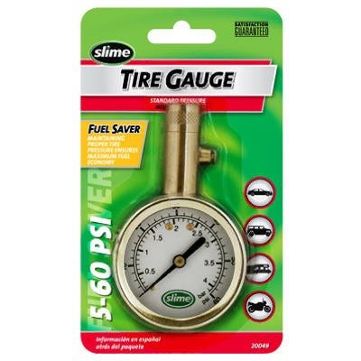 Tire Gauge Brass 5-60 PSI