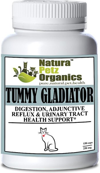 Natura Petz Organics Tummy Gladiator Cat Supplement， 150 count