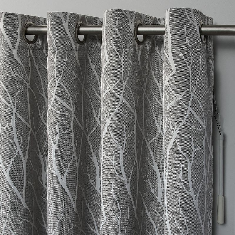 Exclusive Home Forest Hill Patio Woven Blackout Window Curtain