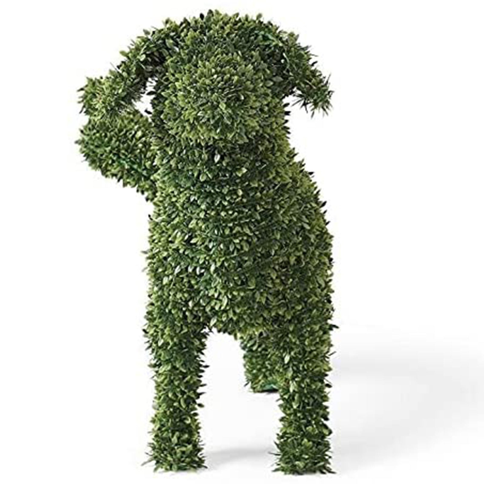 Loliuicca Garden Decor Dog Statue,Faux Boxwood Peeing Dog Topiary Outdoor Decor for Patio Yard Lawn Ornaments Garden Art