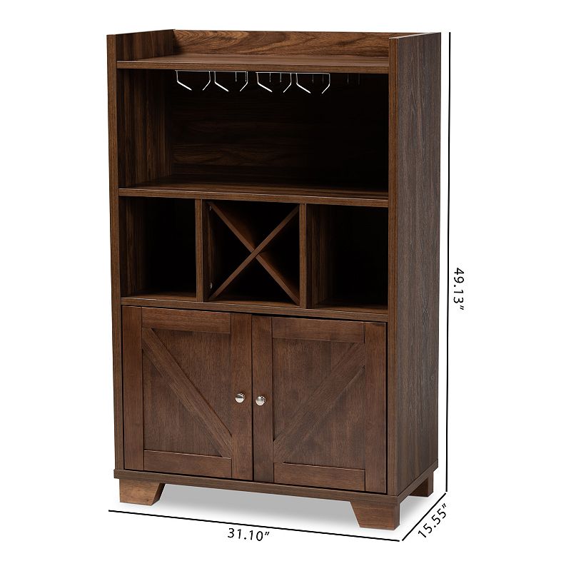 Baxton Studio Carrie Wine Storage Cabinet