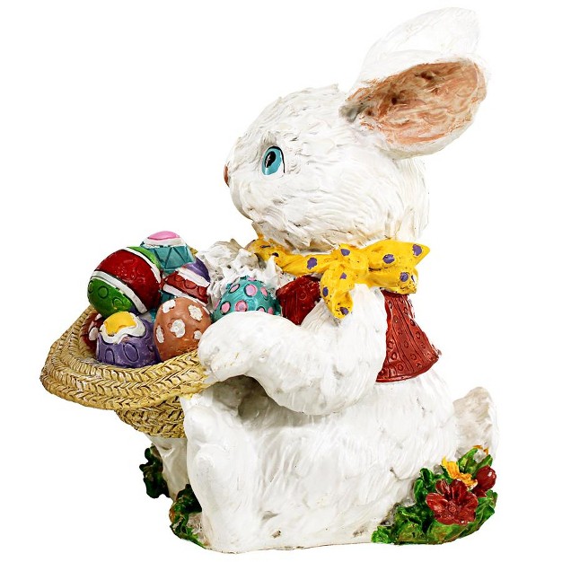 Design Toscano Mortimer The Bunny And His Easter Eggs Rabbit Statue