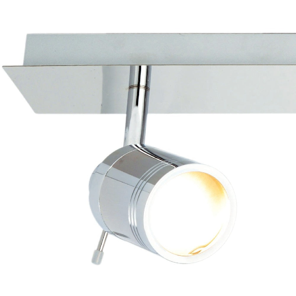 Britalia BRSPA-22560-CHR Polished Chrome Bathroom Modern 4 Lamp Bar Spotlight IP44