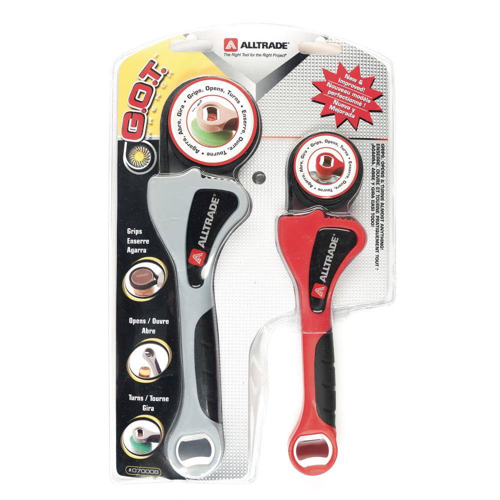 Alltrade Grips Opens Turns Strap Wrench Set (2-Piece) 070008