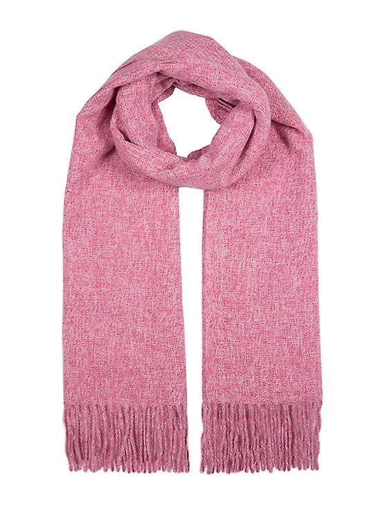 Women's Plain Tweed Effect Cosy Scarf