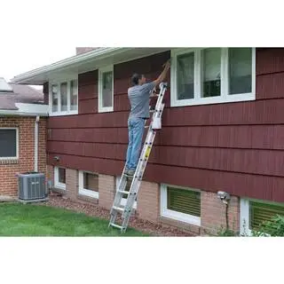 Werner 24 ft. Aluminum Extension Ladder with 225 lbs. Load Capacity Type II Duty Rating