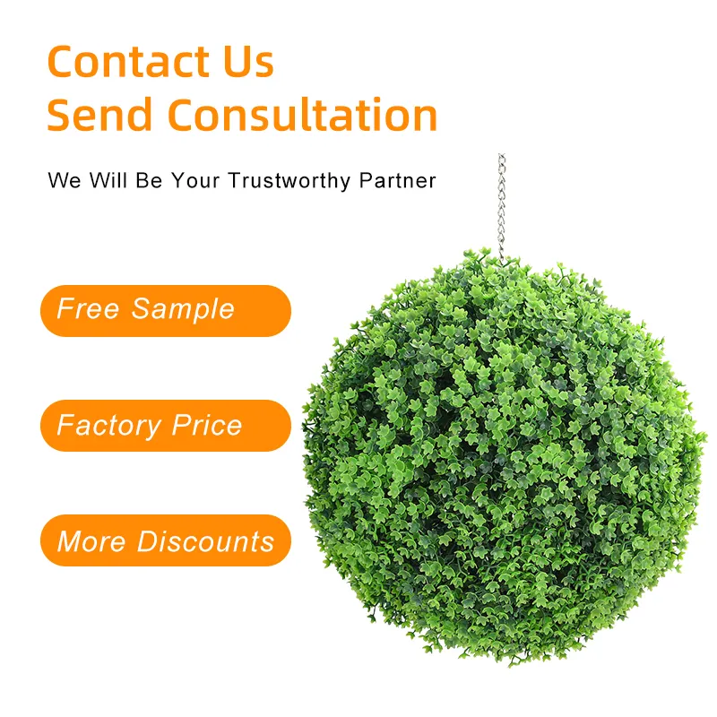 Q51 Chinese Garden Supplies UV Resistance Artificial Plastic Boxwood Topiary Pink Grass Ball for Outdoor Decor