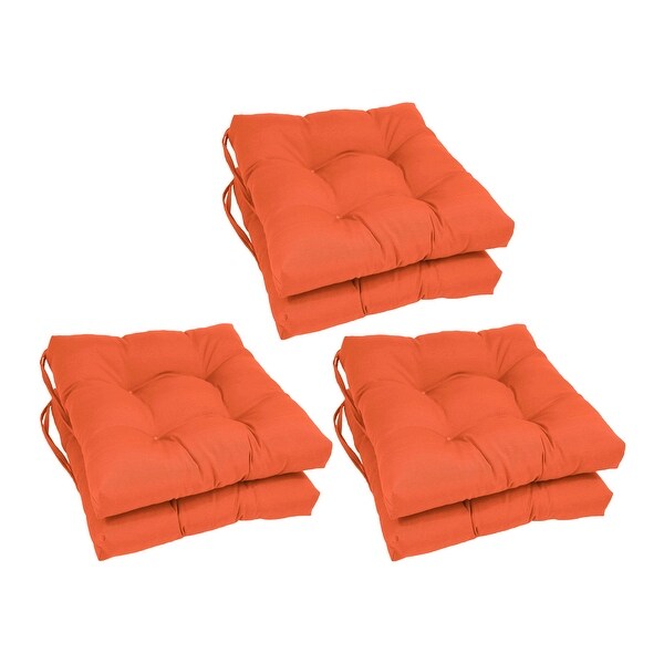 16-inch Square Indoor Chair Cushions (Set of 2， 4， or 6) - 16