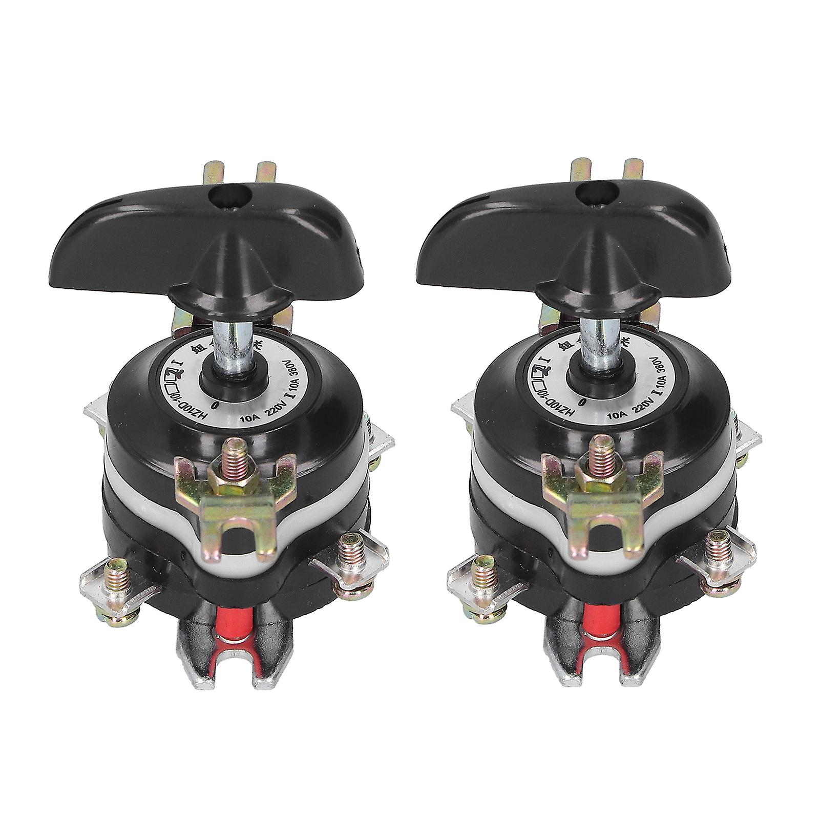 2pcs Universal Changeover Switch Combination Industrial Supplies Hz10d10/2 220380v 10a