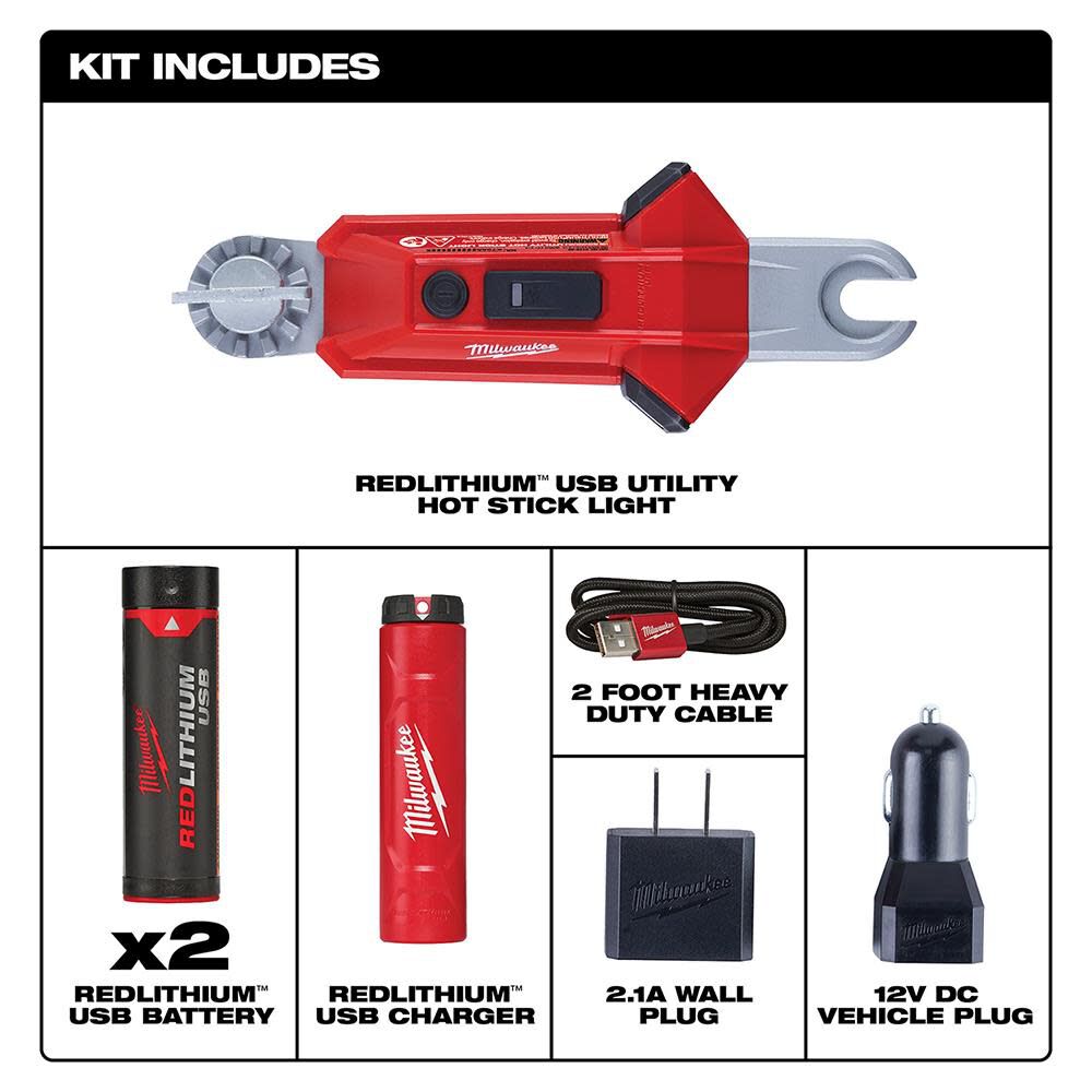 Milwaukee USB Rechargeable Utility Hot Stick Light 2119-22 from Milwaukee