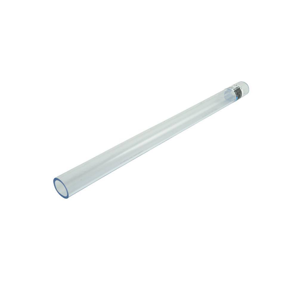 Everbilt 1-58 in. O.D. x 1-14 in. I.D. x 24 in. Clear PVC Vinyl Tube HKP001-PVC019