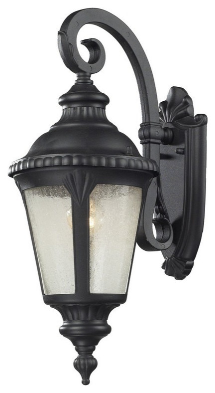 Z Lite 545S BK Medow   One Light Outdoor Wall Mount   Mediterranean   Outdoor Wall Lights And Sconces   by 1STOPlighting  Houzz