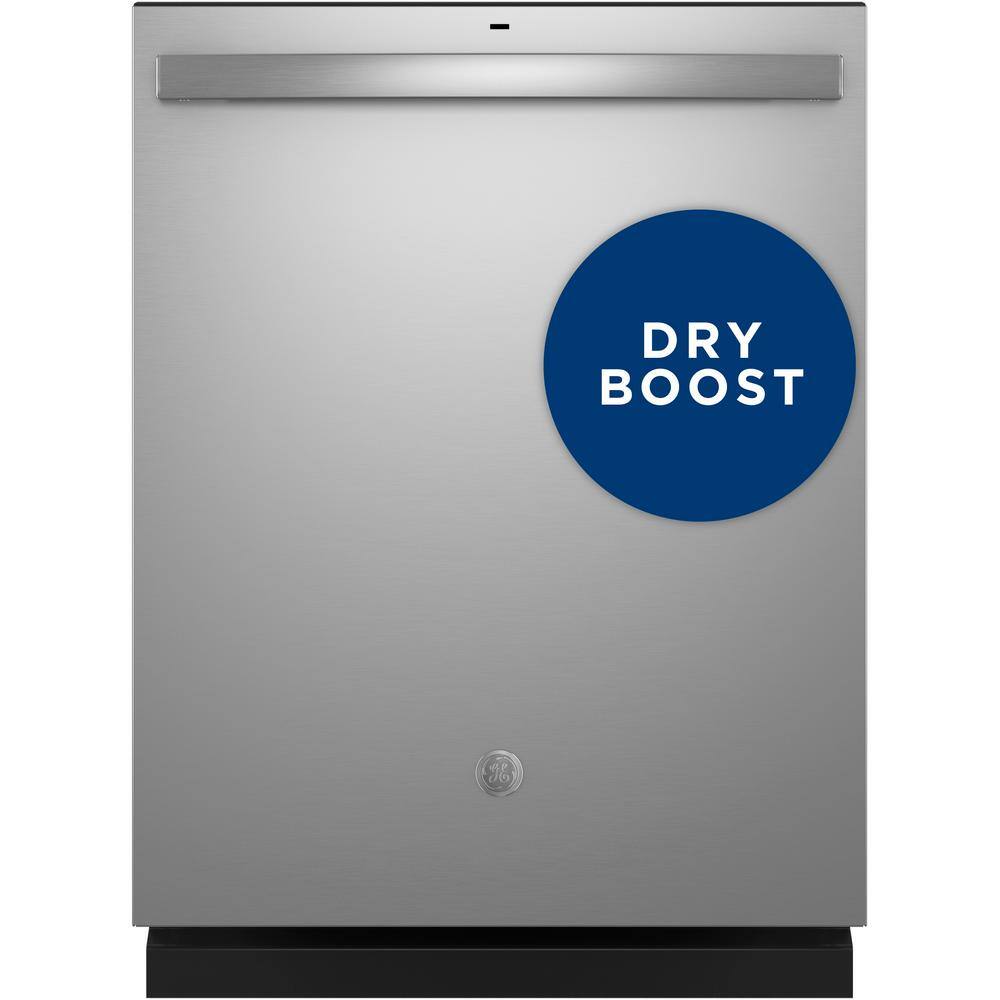 GE 24 in. Built-In Tall Tub Top Control Stainless Steel Dishwasher wSanitize Dry Boost 52 dBA GDT550PYRFS