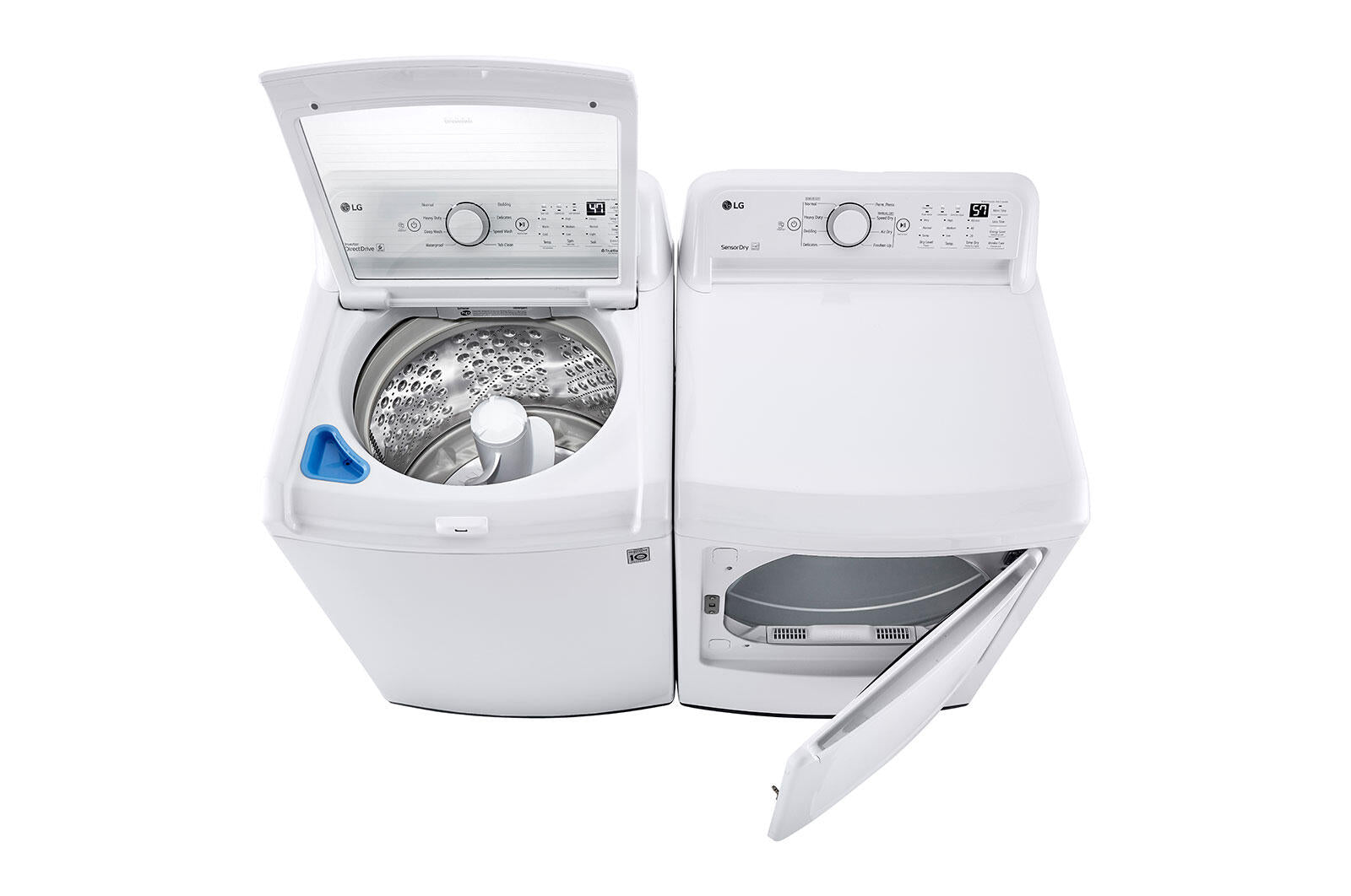 Lg WT7005CW 4.3 Cu. Ft. Mega Capacity Top Load Washer With 4-Way™ Agitator & Turbodrum™ Technology