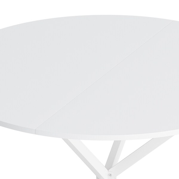 42.13'' Modern Cross Leg Round Dining Table