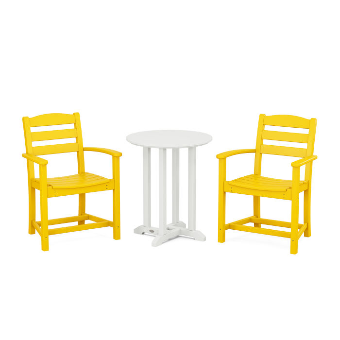 Polywood La Casa Café 3-Piece Round Dining Set PWS1299-1