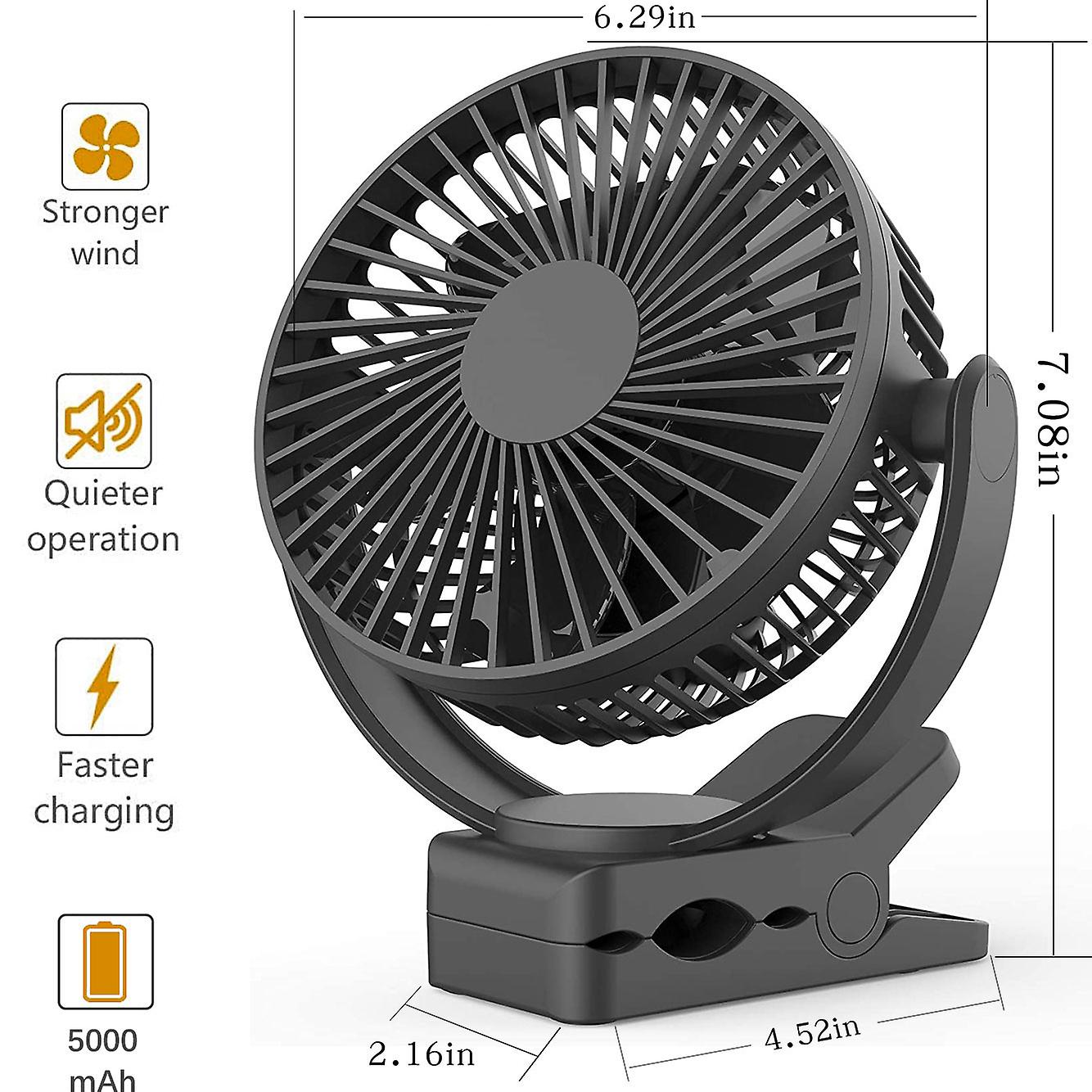 Rechargeable Battery Powered Air Circulation Usb Fan Portable Outdoor