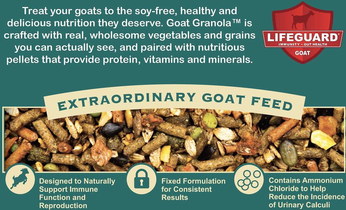 Kalmbach Feeds Granola Goat Food， 30-lb bag