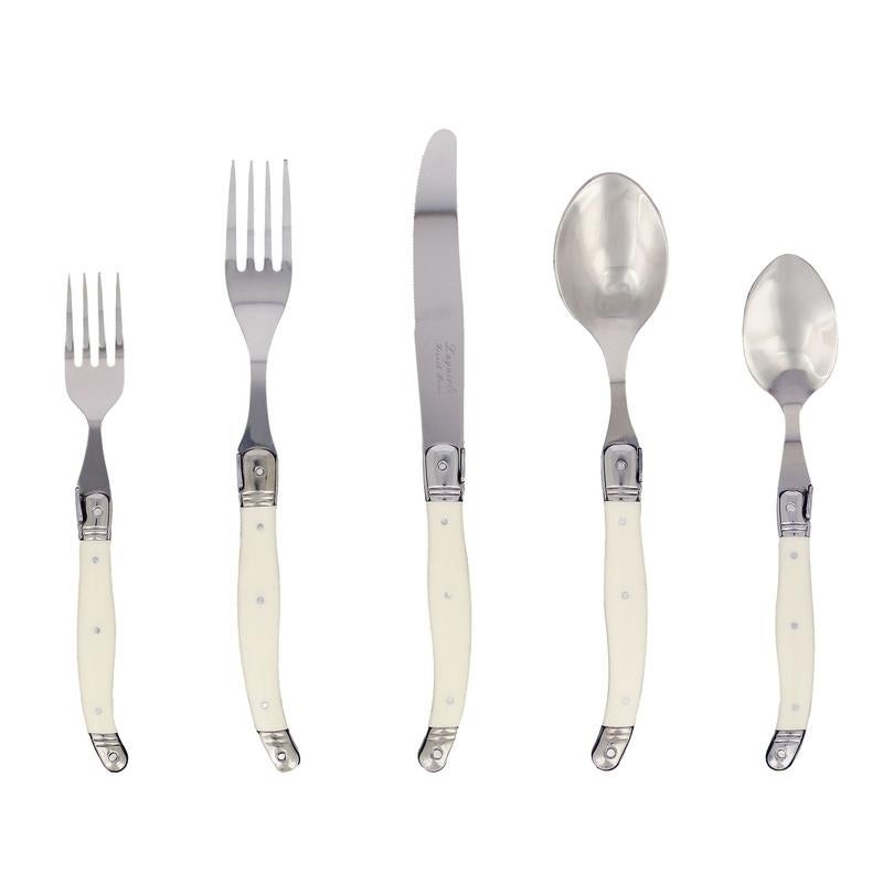 20-piece Laguiole Faux Ivory Flatware Set by French Home (Service for 4)