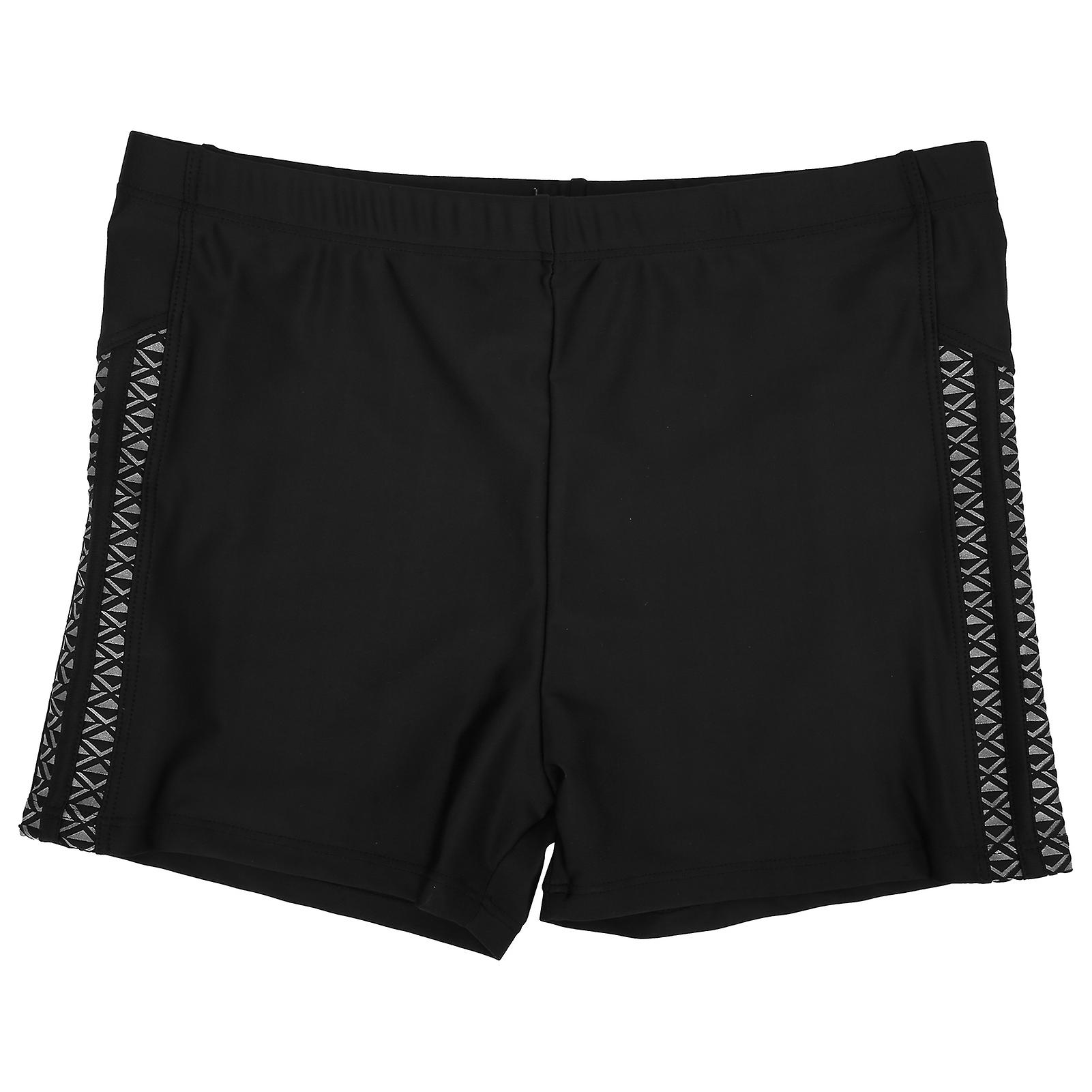 Swimming Shorts Polyester Breathable Bathing Swimwear Beach Soft Shorts For Men Blackxl